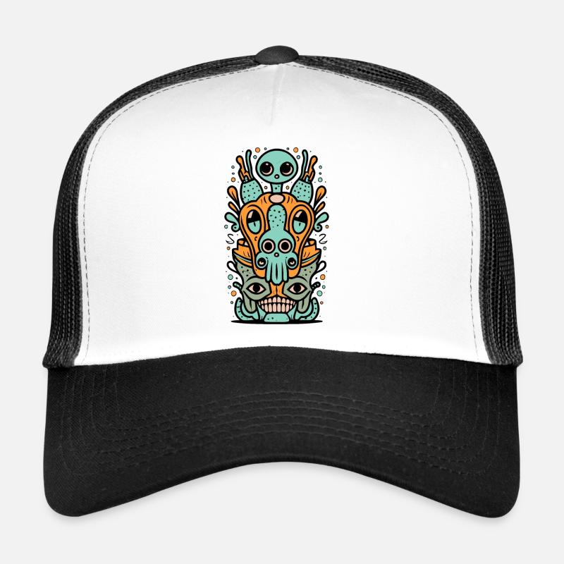 Alien doodles Trucker Cap