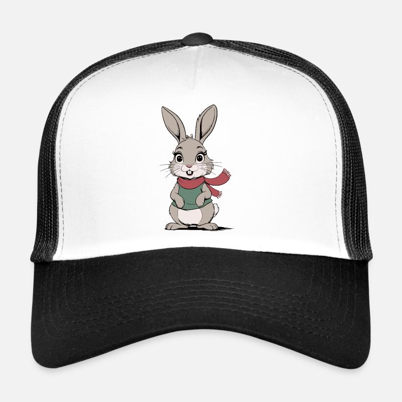 Cartoon Cute Rabbit Trucker Cap