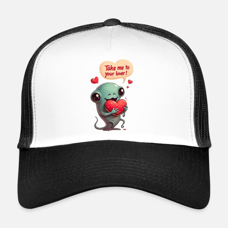 Cosmic Love for Valentine's Day - Trucker Cap - white/black