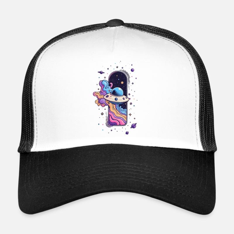 UFO in window Trucker Cap