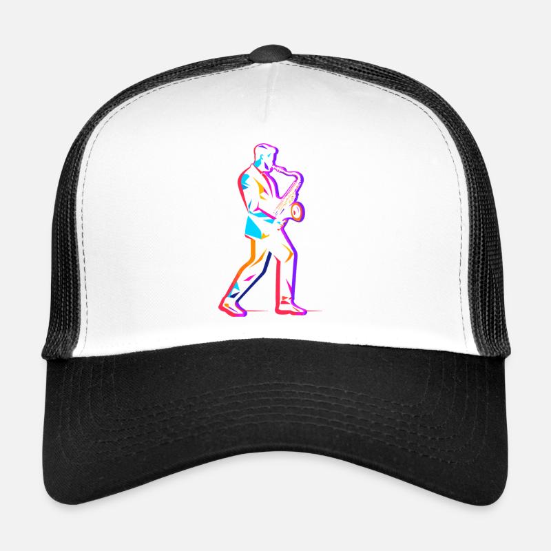 90s saxophone player Trucker Cap