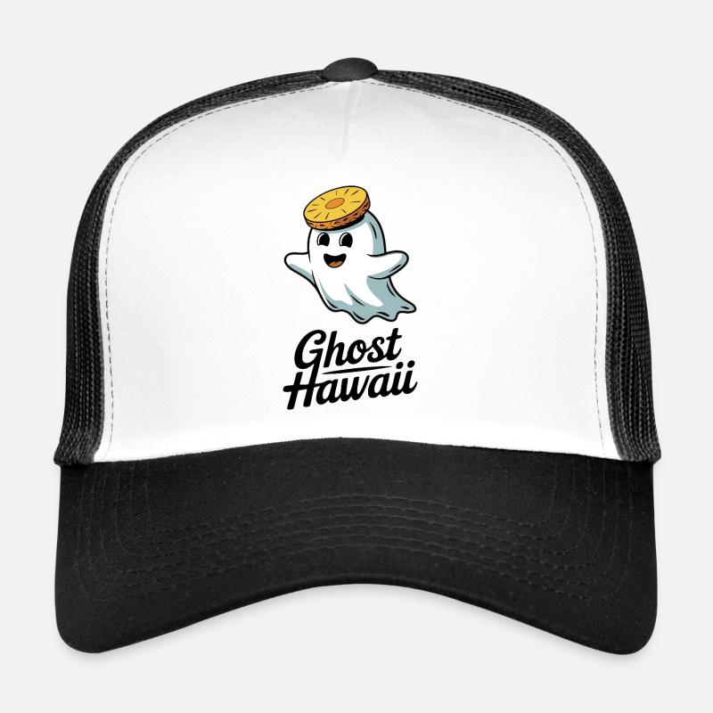 Ghost Hawaii - Trucker Cap - Weiß/Schwarz