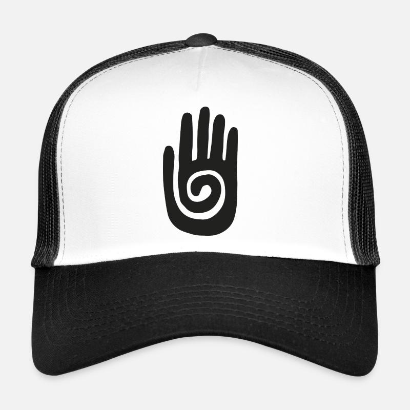 Schamane - Heilende Hand & Schutzsymbol - Schwarz Trucker Cap