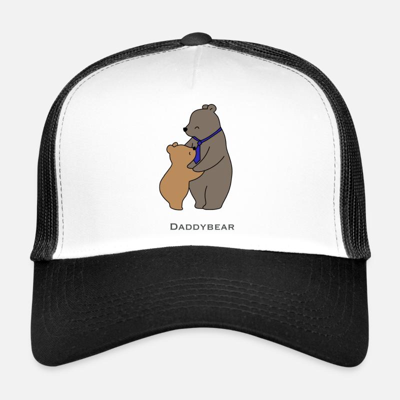 DaddyBear Hug - Trucker Cap - white/black