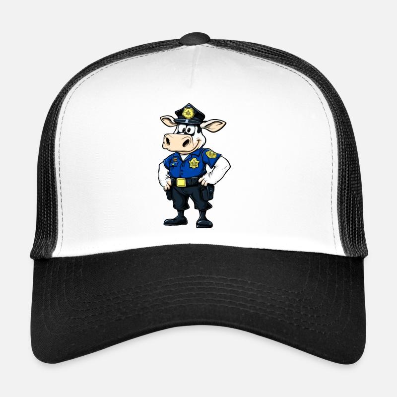 Police des vaches Casquette trucker 