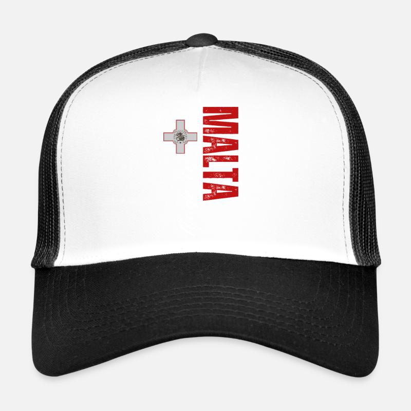 Made in Malta, vertical design Trucker Cap