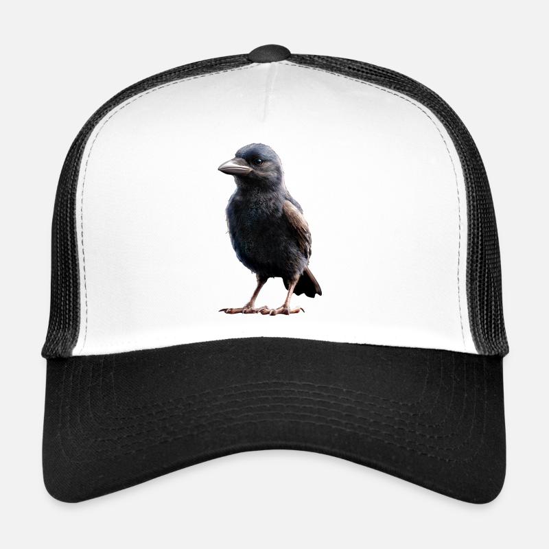 Rabe Krähe Vogel Rabenkrähe Dohle Schwarze Raben Trucker Cap