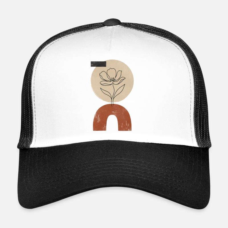 Blüte über Kreisbogen Trucker Cap