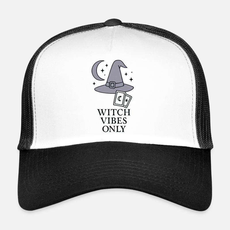 Witches Vibes Moon Hat Pattern Trucker Cap