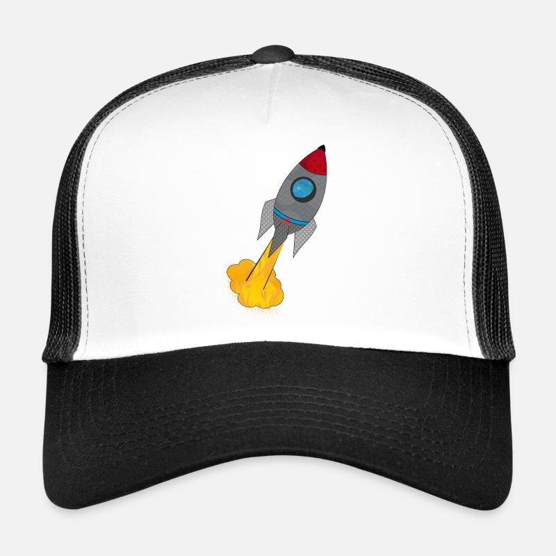 Fusée colorée au lancement Casquette trucker 