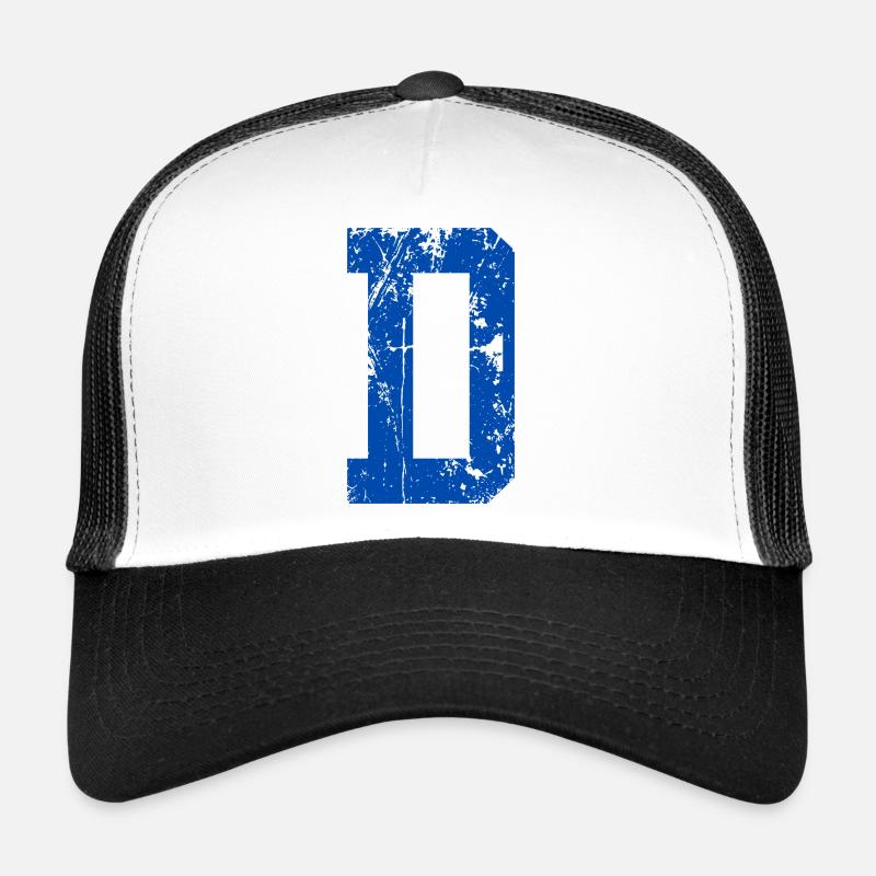 Lettre d sport rétro  Casquette trucker 