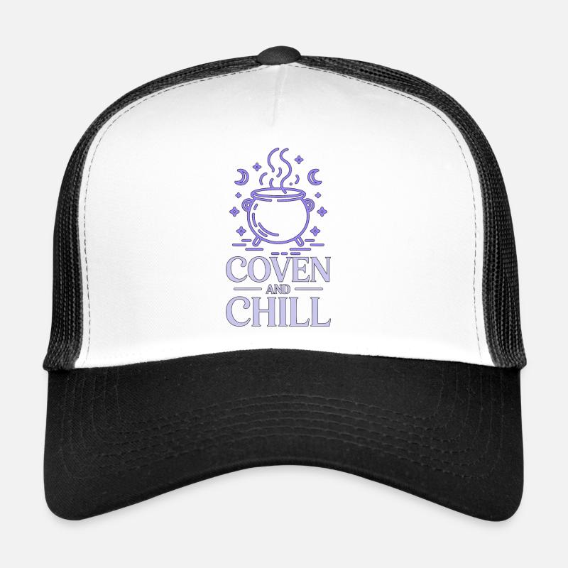 Witchcraft Coven And Chill Tarot Reading Wicca Trucker Cap