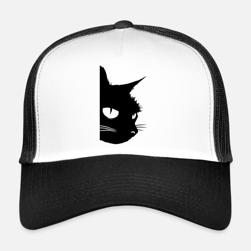 Chat noir mâle Casquette trucker 