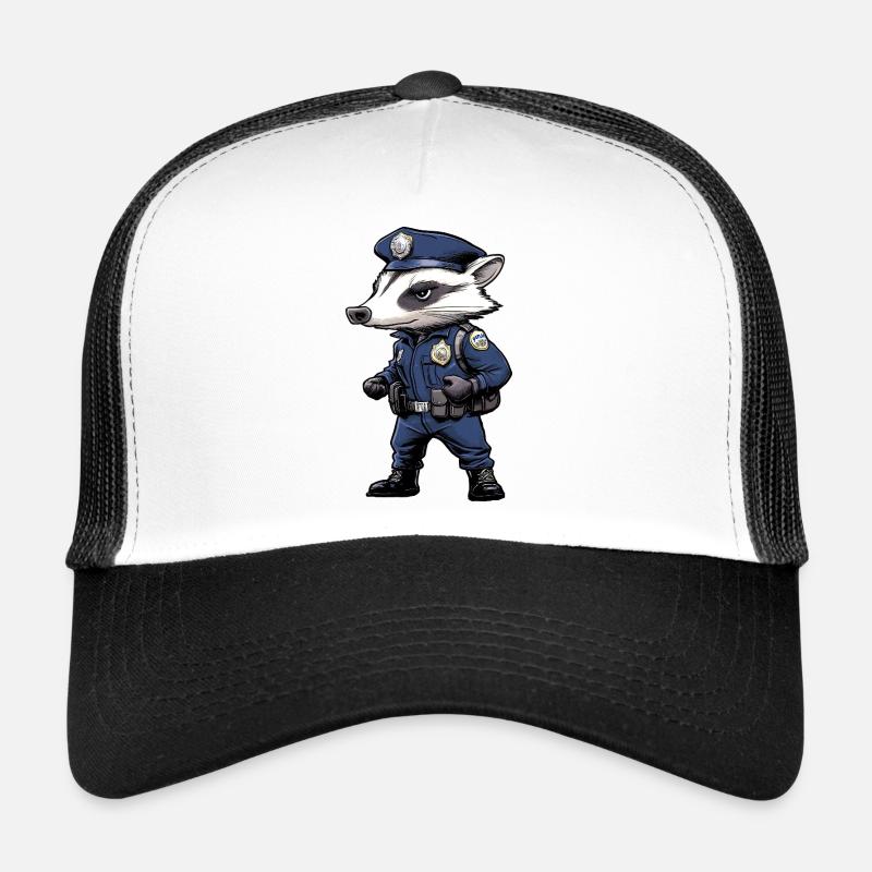 Police du blaireau Casquette trucker 