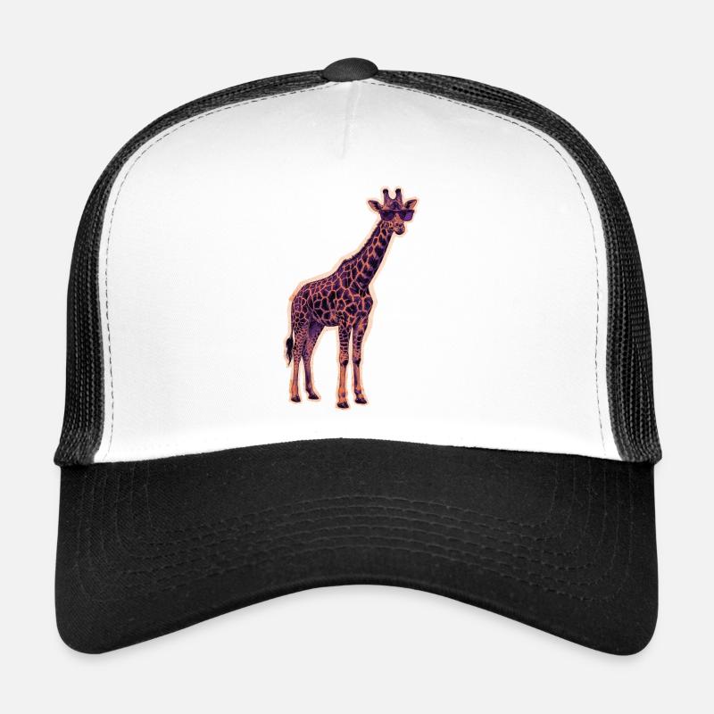 Lunettes de soleil girafe cool Casquette trucker 