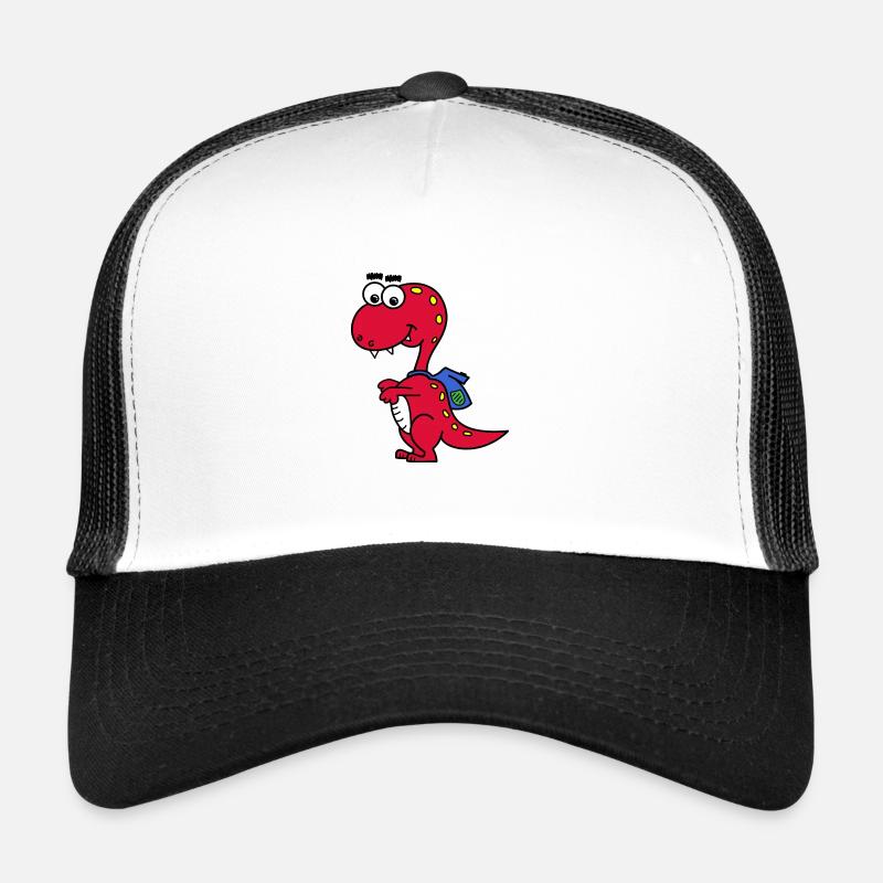 T-Rex with backpack Trucker Cap