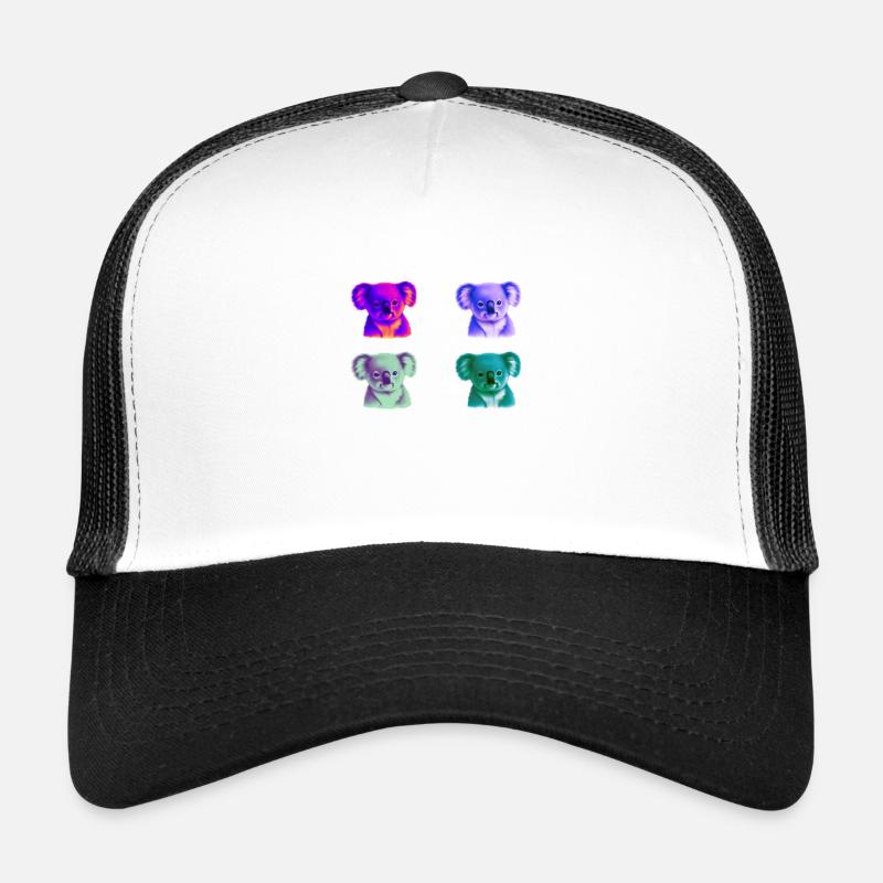 Koala coloré idée cadeau Koalas Pop Art Pop Art Casquette trucker 