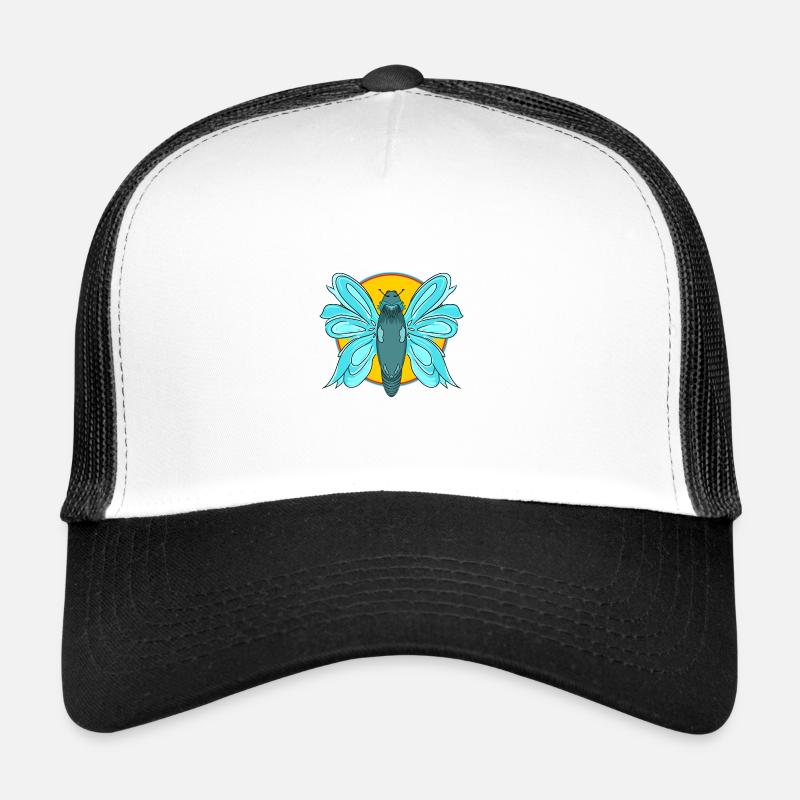 Butterflies are always in - Trucker Cap - Weiß/Schwarz