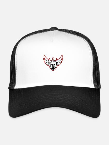Spartan Warrior Helmet - Trucker Cap - white/black - Front