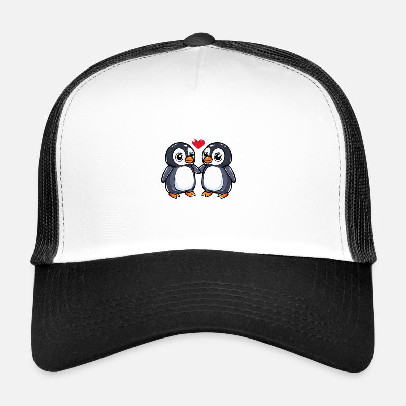 Pinguin Paar Valentinstag Trucker Cap