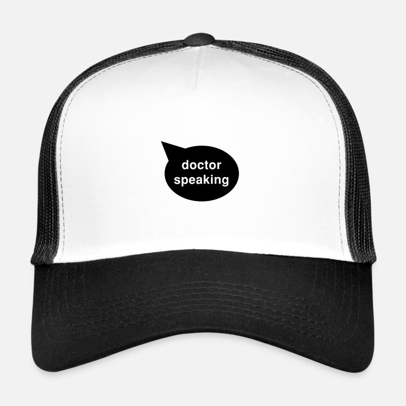 sprechblase doctor - Trucker Cap - Weiß/Schwarz