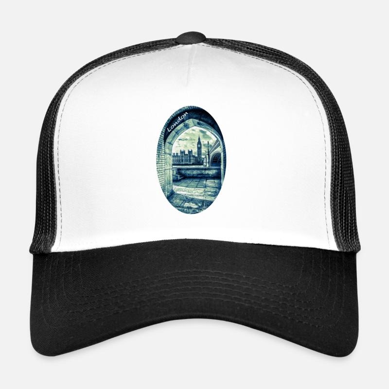 Londres, le Palais de Westminster et Big Ben Casquette trucker 