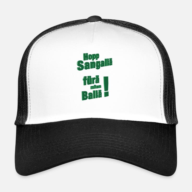 «Hopp Sangallä, fürä mittem Ballä!» 3D Casquette trucker 