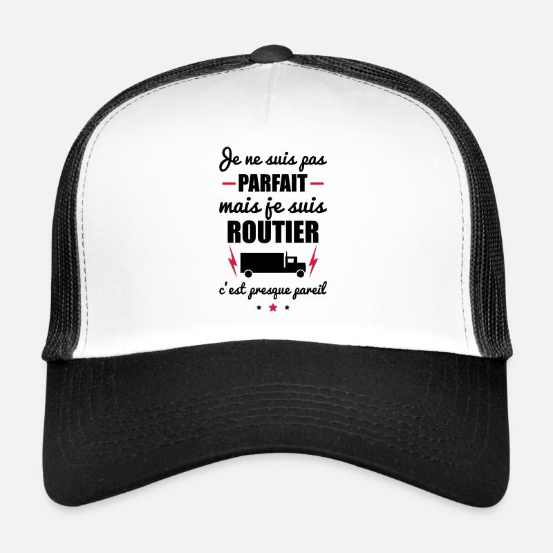 pas parfait routier,cadeau chauffeur routier Casquette trucker 