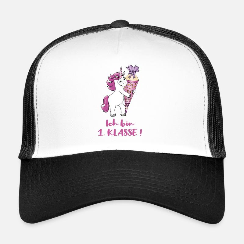 Unicorn with sugar bag First class Trucker Cap