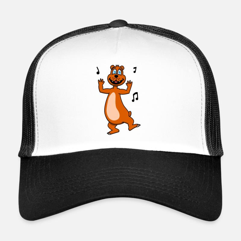 Funny dancing bear Trucker Cap
