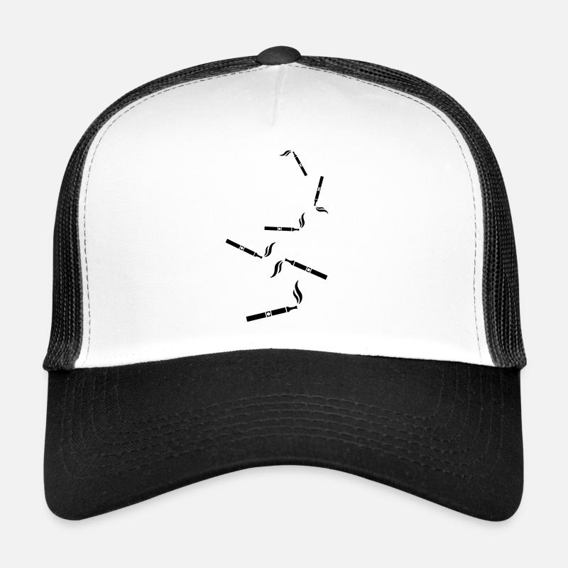 E-Cigarette Silhouette Trucker Cap