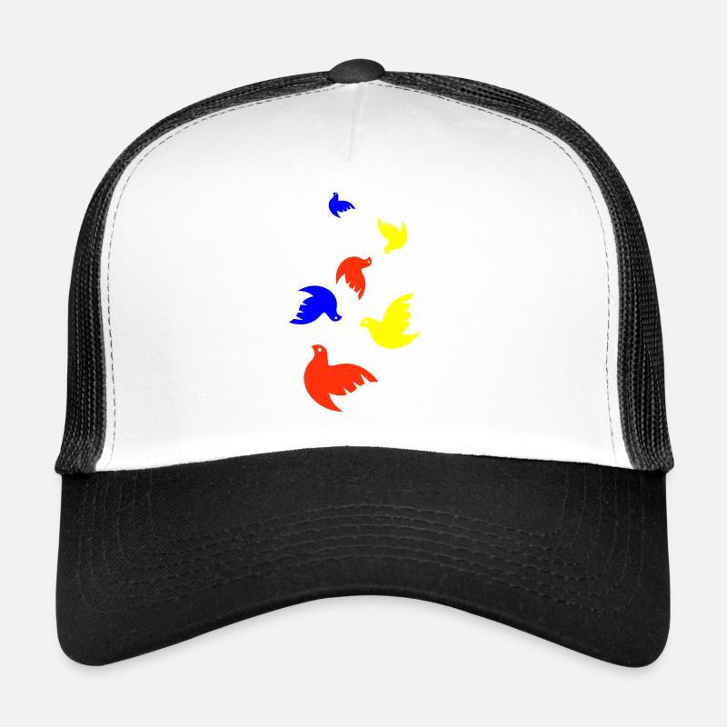 Taube frieden - Trucker Cap - Weiß/Schwarz