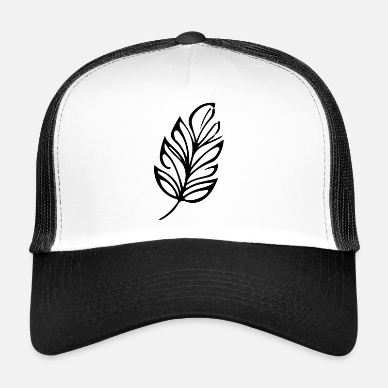 Blatt Ökologie - Trucker Cap - Weiß/Schwarz