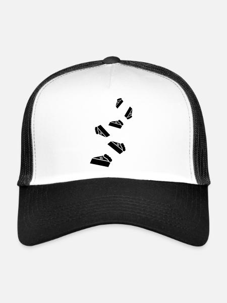 Cake cheesecake icon - Trucker Cap - white/black - Front