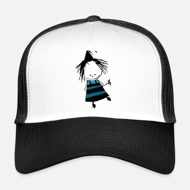 Fairy Witch - Trucker Cap - white/black