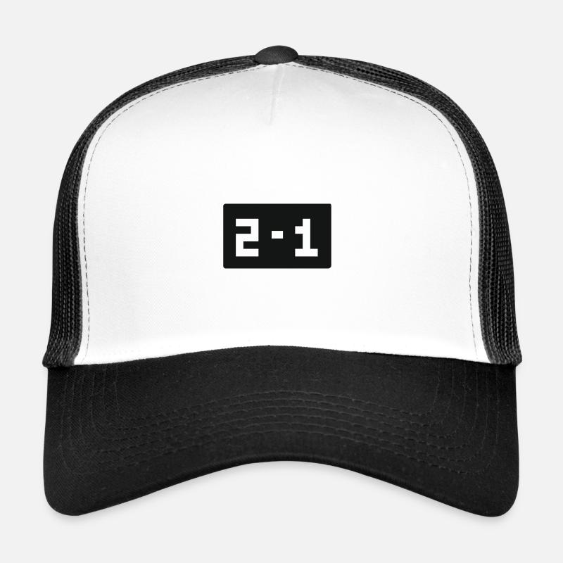 Retrogaming Score 2 to 1 Won Pixelated Trucker Cap