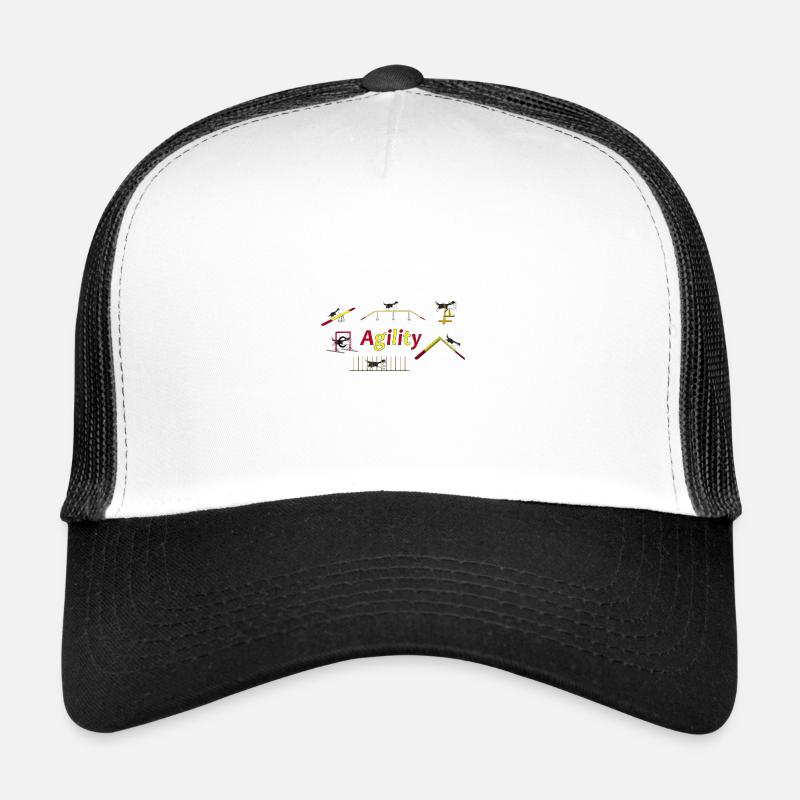 Agility Insgesamt Australian Shepherd schwarz Trucker Cap