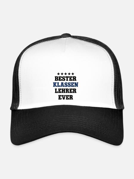 Bester Klassen Lehrer Schule Klassenlehrer - Trucker Cap - Weiß/Schwarz