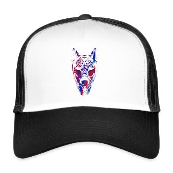 Wolf, Vikings, Teutons, Asgard, Midgard,Valhalla - Trucker Cap - white/black - Front