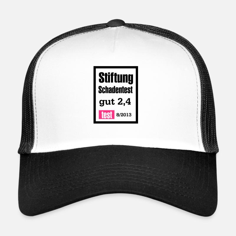 stiftung schadentest - Trucker Cap - Weiß/Schwarz