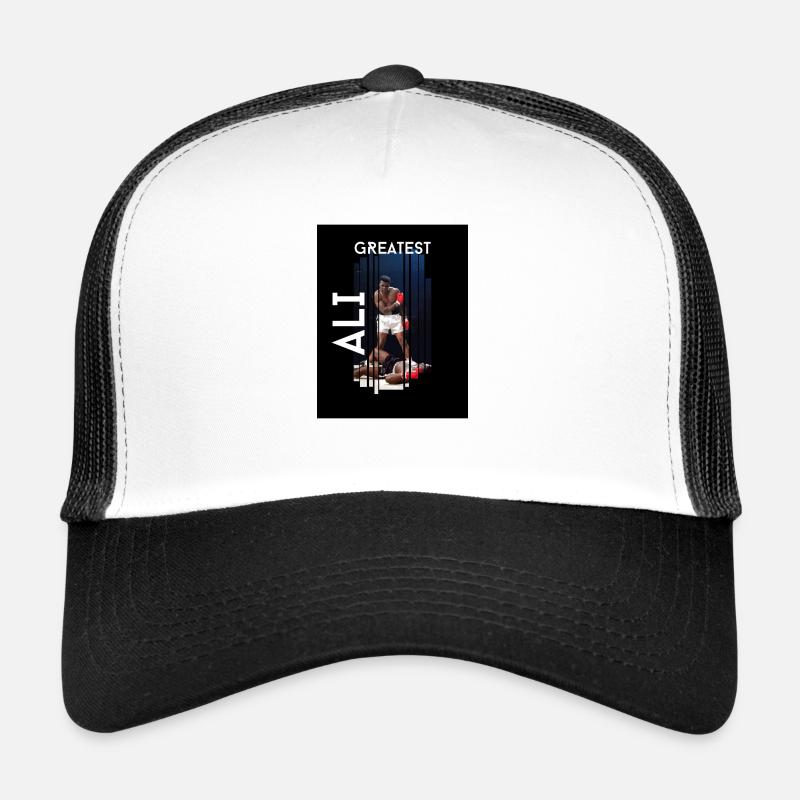 Größte Sammlung - Ali One - Trucker Cap - Weiß/Schwarz