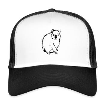 süßes Quokka - Trucker Cap - Weiß/Schwarz - Vorne