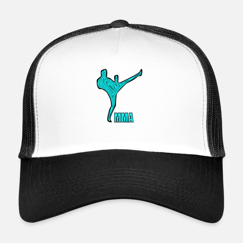 mma - Trucker Cap - white/black
