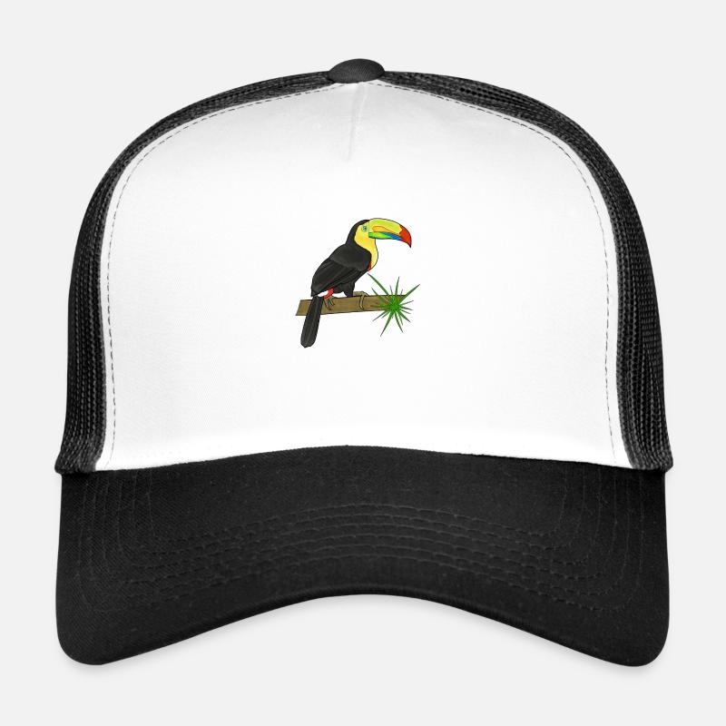 Toucan - Casquette trucker  - blanc/noir