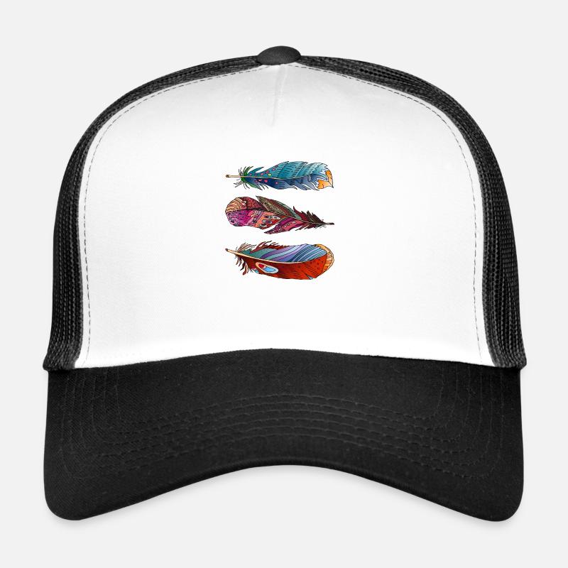 Colorful feathers Trucker Cap
