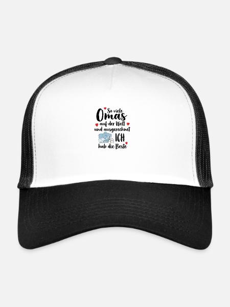 So Viele Omas Ich Hab Die Beste Beste Oma - Trucker Cap - Weiß/Schwarz