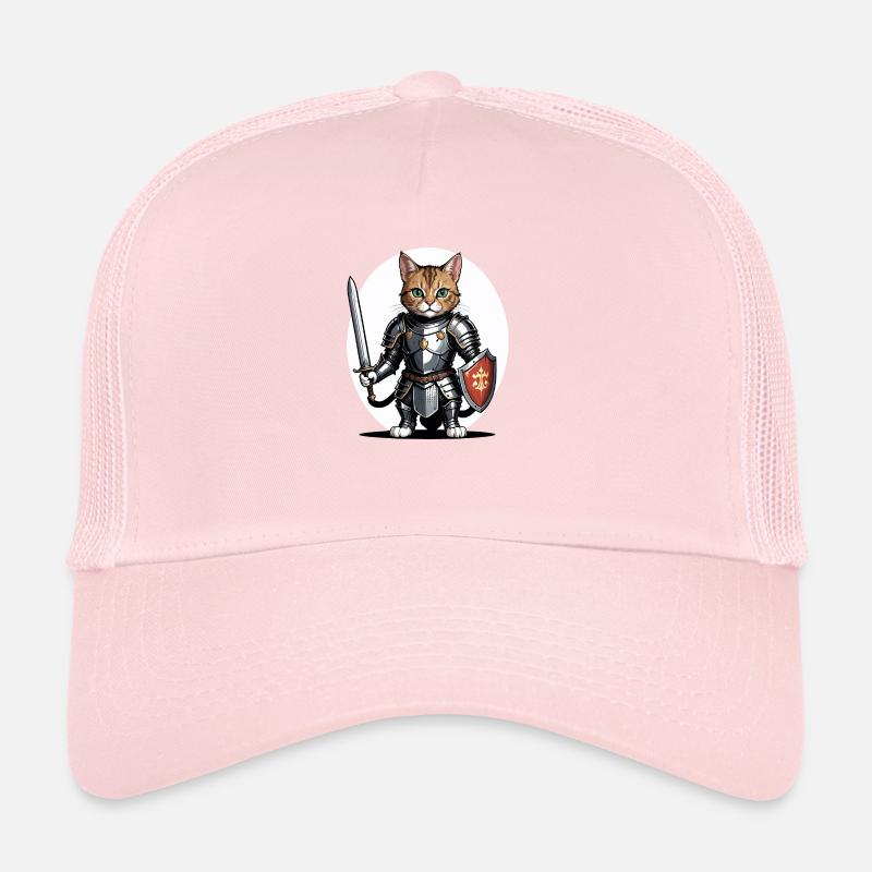 Cat Ritter Knight Katze Geschenk Mittelalter Trucker Cap