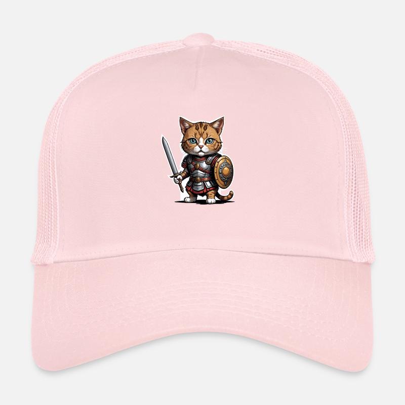 Cat Römischer Krieger Katze Geschenk Trucker Cap