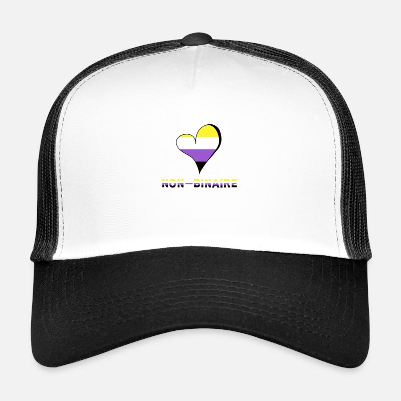 Nicht-binäres Herz Trucker Cap