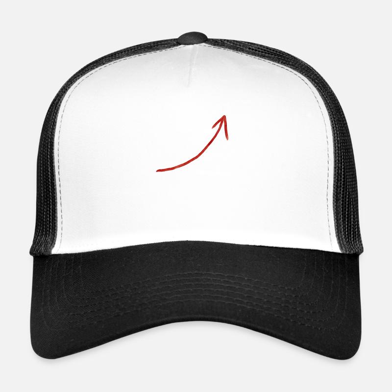 flèche de croissance rouge Casquette trucker 